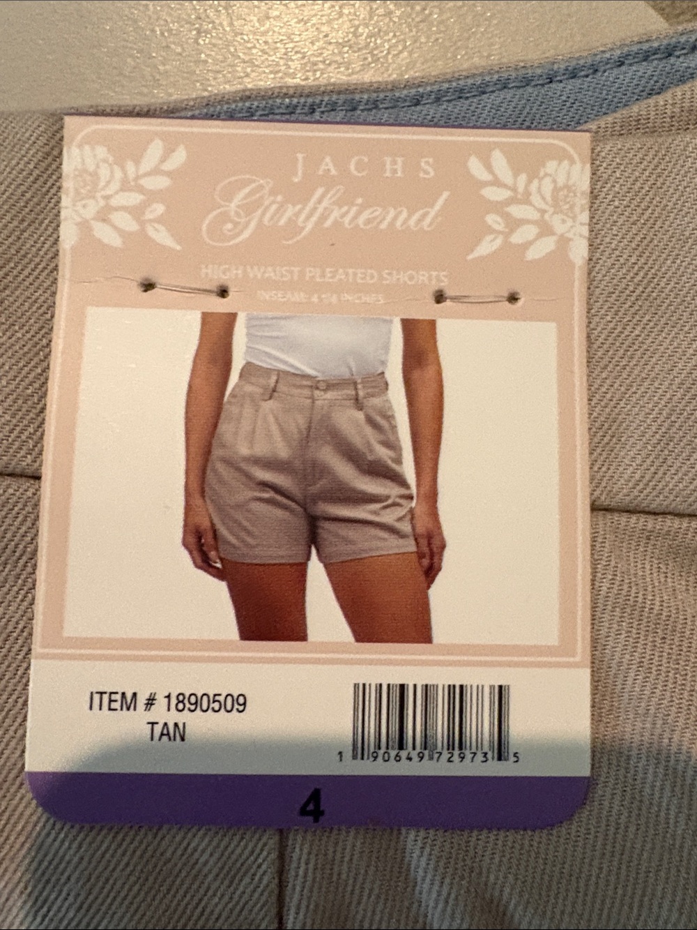 NWT sz 4 jachs girlfriend shorts high waist 1656